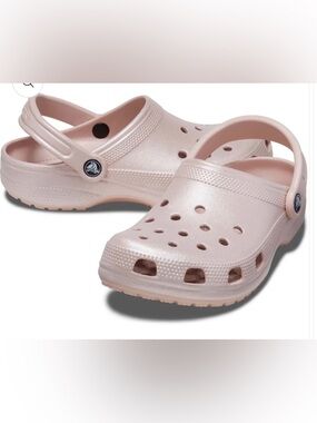 NWT CROCS CLASSIC SHIMMER CLOG - PINK CLAY Size 12
